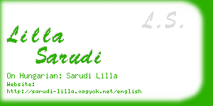 lilla sarudi business card